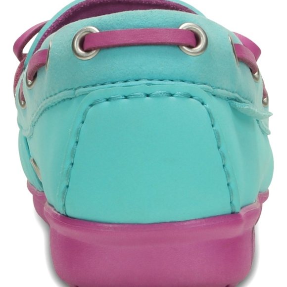 NWT CROCS Women Wrap ColorLite Loafer Flats Shoes Slip On Comfort in Pool Orchid - Picture 6 of 9